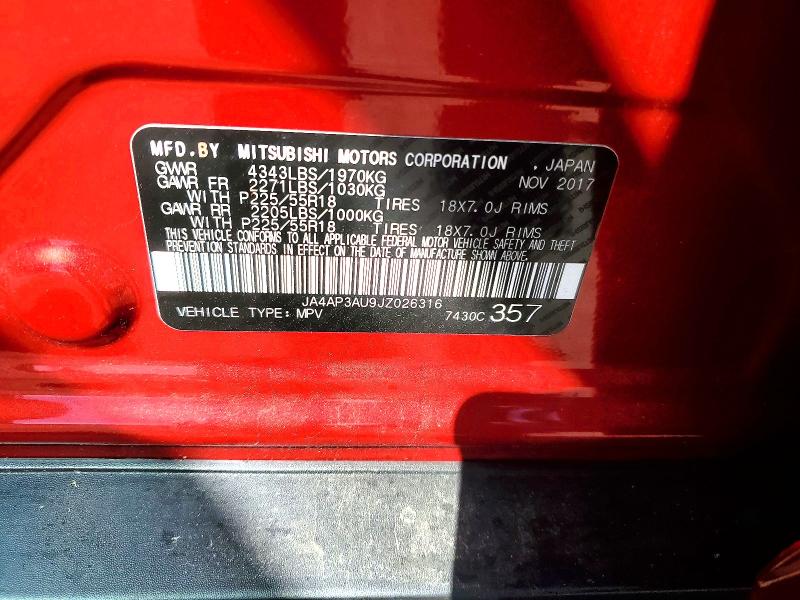Aukcja sprzedaży 2018 Mitsubishi Outlander Sport, vin: JA4AP3AU9JZ026316, numer aukcji: 48647826