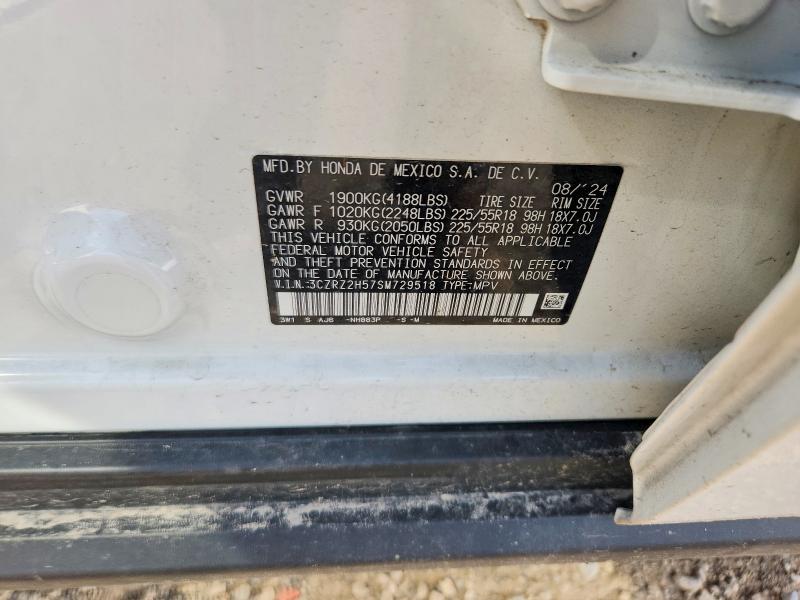 Продажа на аукционе авто 2025 Honda Hr-v, vin: 3CZRZ2H57SM729518, номер лота: 50788376
