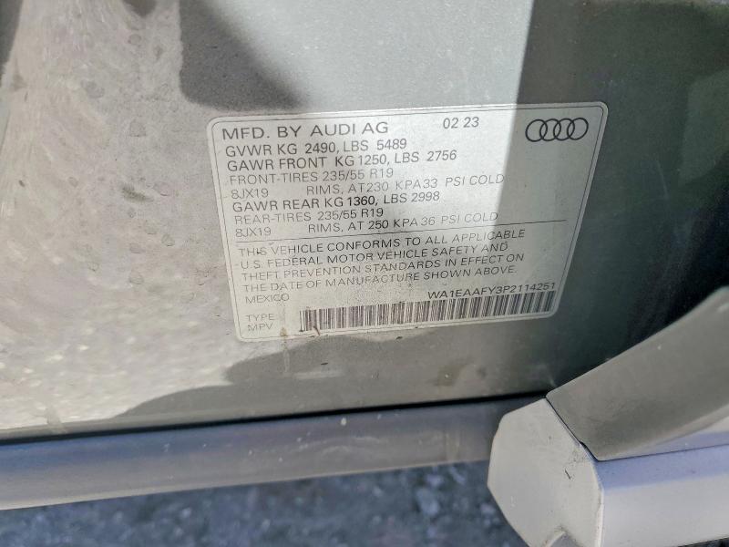 Aukcja sprzedaży 2023 Audi Q5, vin: WA1EAAFY3P2114251, numer aukcji: 49089796