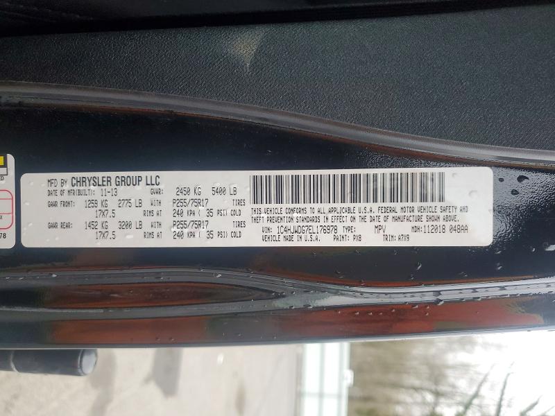 2014 Jeep Wrangler Unlimited მანქანა იყიდება აუქციონზე, vin: 1C4HJWDG7EL176978, აუქციონის ნომერი: 46264786