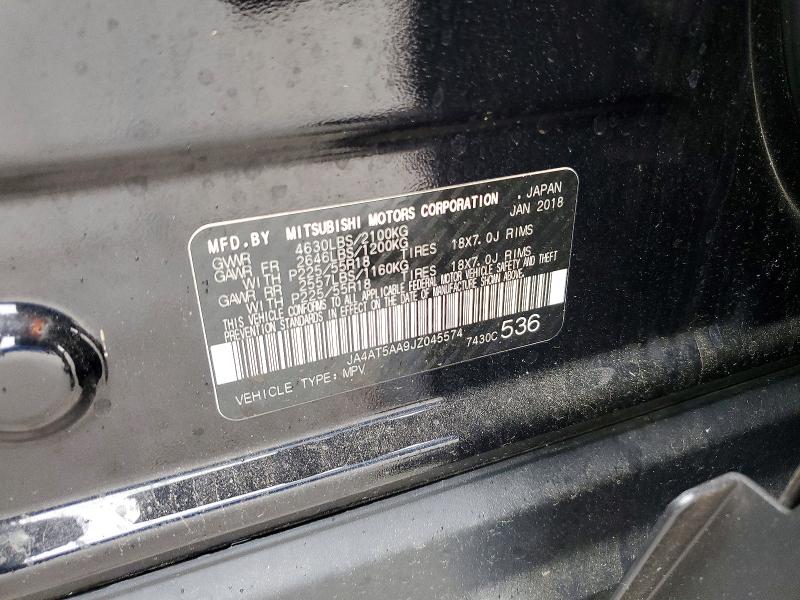 Продаж на аукціоні авто 2018 Mitsubishi Eclipse Cross, vin: JA4AT5AA9JZ045574, номер лоту: 49163616