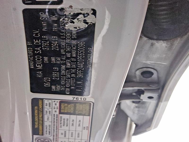 51443956 :رقم المزاد ، 3KPF24AD1PE650096 vin ، 2023 Kia Forte مزاد بيع