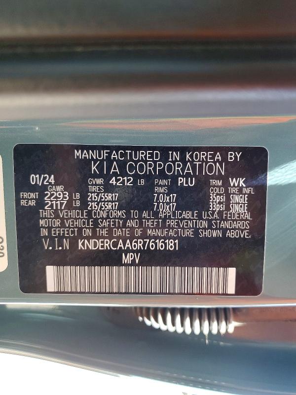 2024 Kia Seltos მანქანა იყიდება აუქციონზე, vin: KNDERCAA6R7616181, აუქციონის ნომერი: 49125386