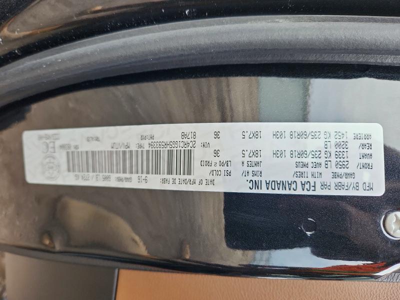 50089846 :رقم المزاد ، 2C4RC1GG5HR593394 vin ، 2017 Chrysler Pacifica مزاد بيع