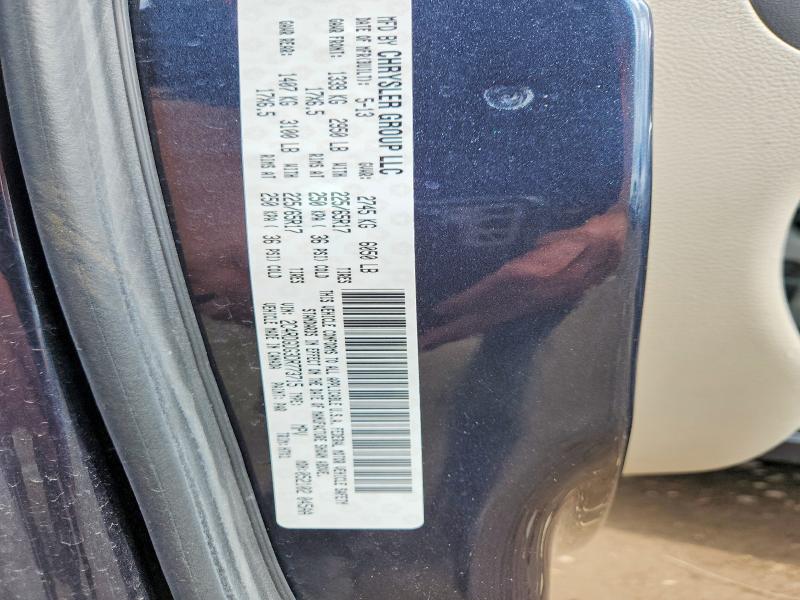 47392376 :رقم المزاد ، 2C4RDGDG3DR773715 vin ، 2013 Dodge Grand Caravan مزاد بيع