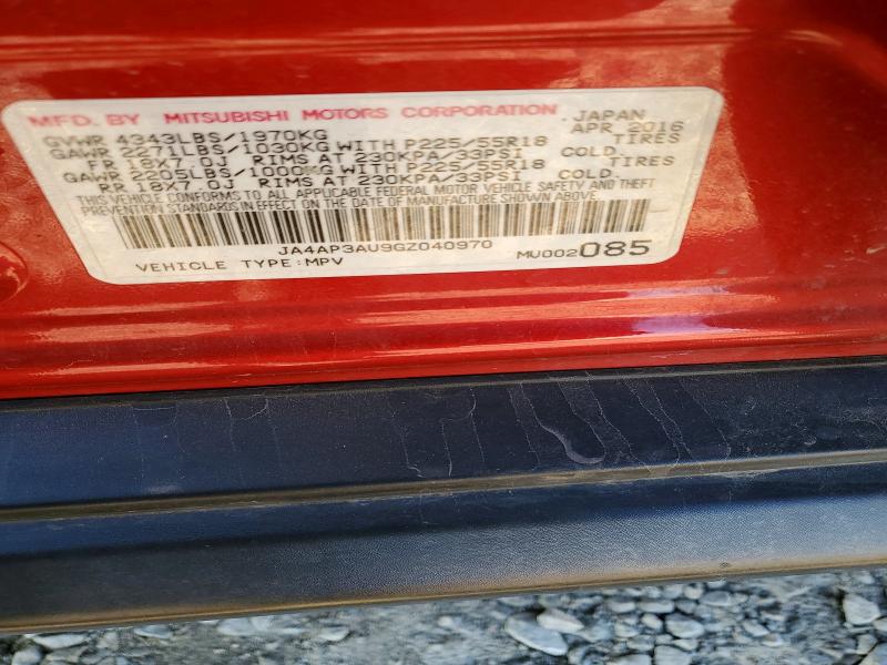 Продаж на аукціоні авто 2016 Mitsubishi Outlander Sport, vin: JA4AP3AU9GZ040970, номер лоту: 48421656