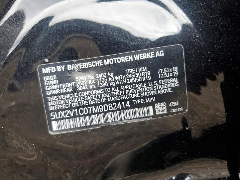Aukcja sprzedaży 2021 Bmw X4, vin: 5UX2V1C07M9D82414, numer aukcji: 48537066