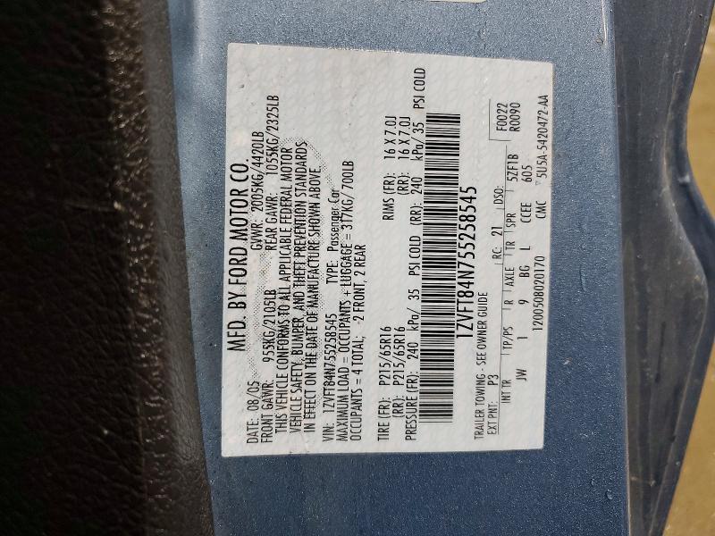 Aukcja sprzedaży 2005 Ford Mustang, vin: 1ZVFT84N755258545, numer aukcji: 51569376
