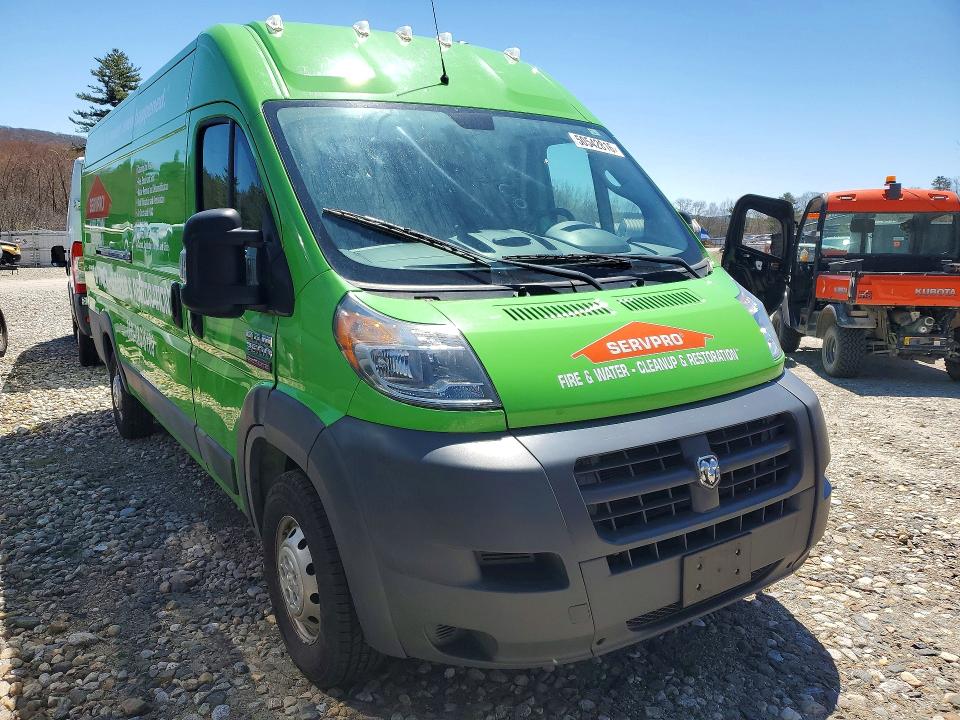 2018 Ram Promaster 3500 მანქანა იყიდება აუქციონზე, vin: 3C6URVJG3JE150829, აუქციონის ნომერი: 50542816