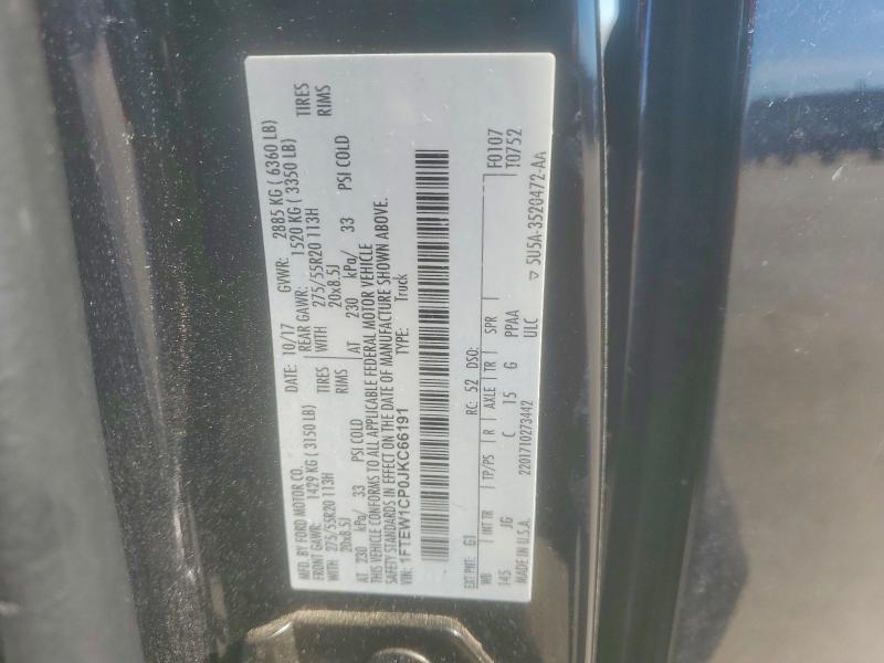 Aukcja sprzedaży 2018 Ford F150, vin: 1FTEW1CP0JKC66191, numer aukcji: 49047546