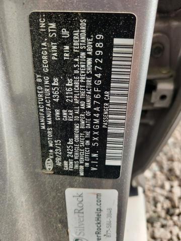 Aukcja sprzedaży 2015 Kia Optima, vin: 5XXGM4A76FG472989, numer aukcji: 48088986