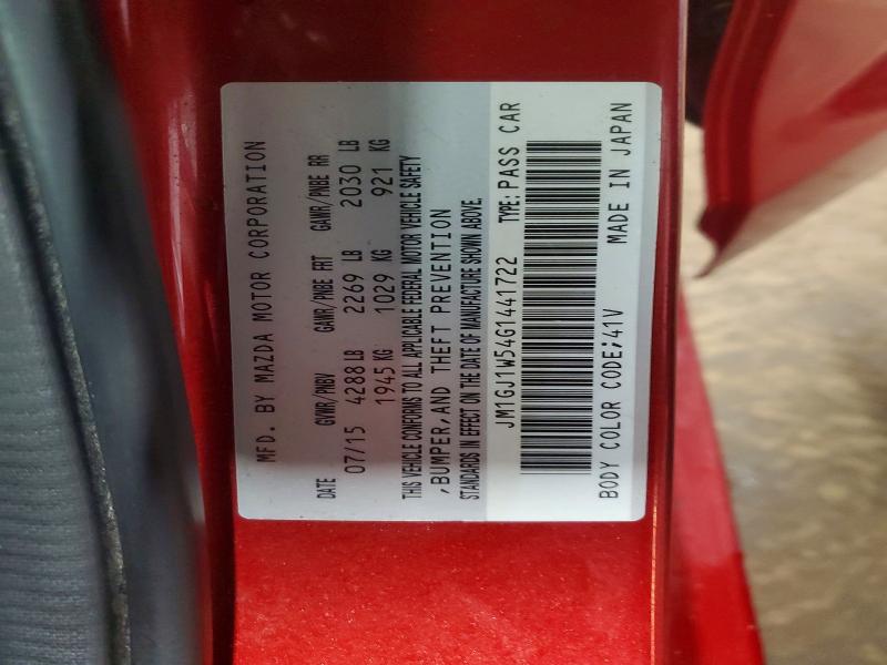 50902206 :رقم المزاد ، JM1GJ1W54G1441722 vin ، 2016 Mazda 6 مزاد بيع
