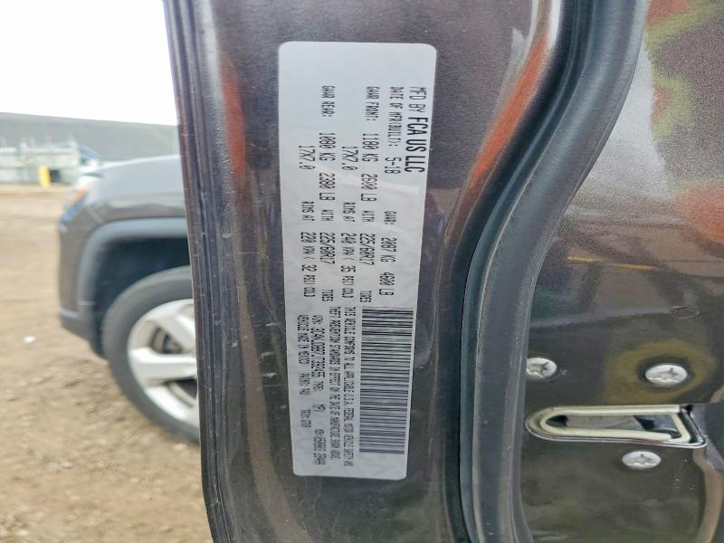 2018 Jeep Compass მანქანა იყიდება აუქციონზე, vin: 3C4NJDBB7JT392455, აუქციონის ნომერი: 51277386