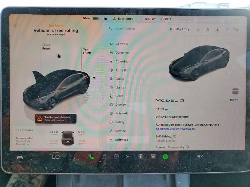 Продажа на аукционе авто 2023 Tesla Model 3, vin: 5YJ3E1EAXPF672312, номер лота: 51361206