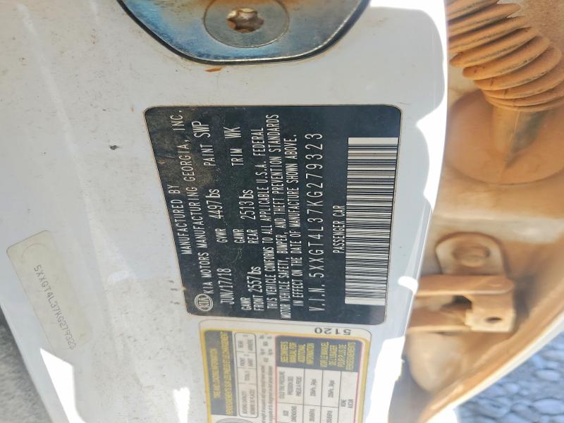 2019 Kia Optima მანქანა იყიდება აუქციონზე, vin: 5XXGT4L37KG279323, აუქციონის ნომერი: 78701625