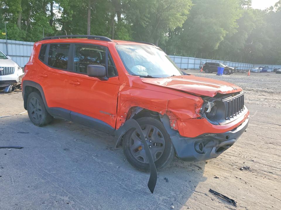 2018 Jeep Renegade მანქანა იყიდება აუქციონზე, vin: ZACCJBAB8JPH92688, აუქციონის ნომერი: 51260426