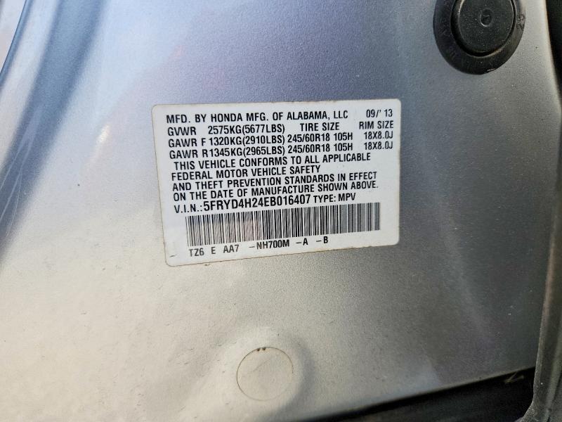 Aukcja sprzedaży 2014 Acura Mdx, vin: 5FRYD4H24EB016407, numer aukcji: 50978016