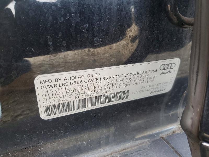 Продажа на аукционе авто 2008 Audi S6, vin: WAUDN74F28N013970, номер лота: 49437916