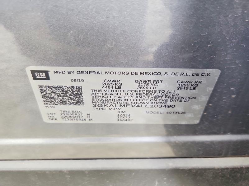 Aukcja sprzedaży 2020 Gmc Terrain, vin: 3GKALMEV4LL103490, numer aukcji: 47663346