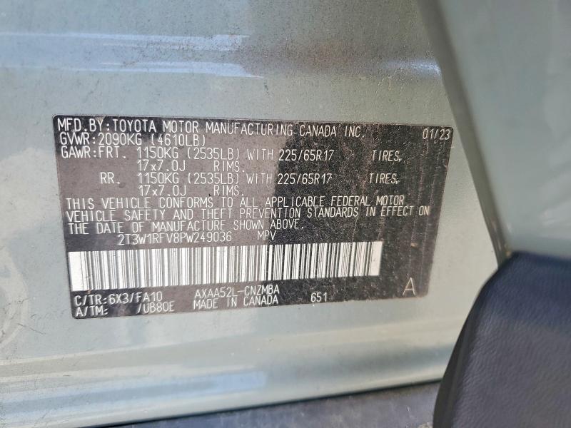 Продажа на аукционе авто 2023 Toyota Rav4, vin: 2T3W1RFV8PW249036, номер лота: 49793176