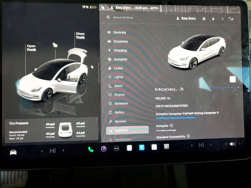 Продажа на аукционе авто 2022 Tesla Model 3, vin: 5YJ3E1EA6NF371551, номер лота: 49803156