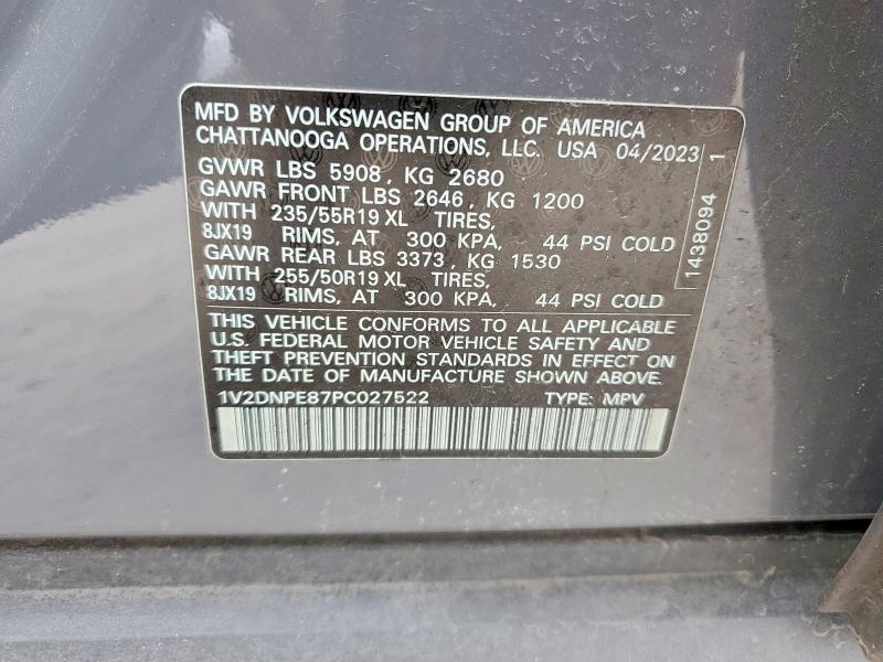 Продаж на аукціоні авто 2023 Volkswagen Id.4, vin: 1V2DNPE87PC027522, номер лоту: 50935966