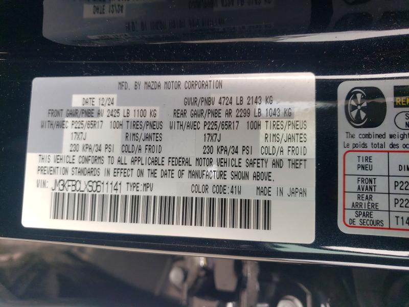 48979056 :رقم المزاد ، JM3KFBCLXS0611141 vin ، 2025 Mazda Cx-5 مزاد بيع