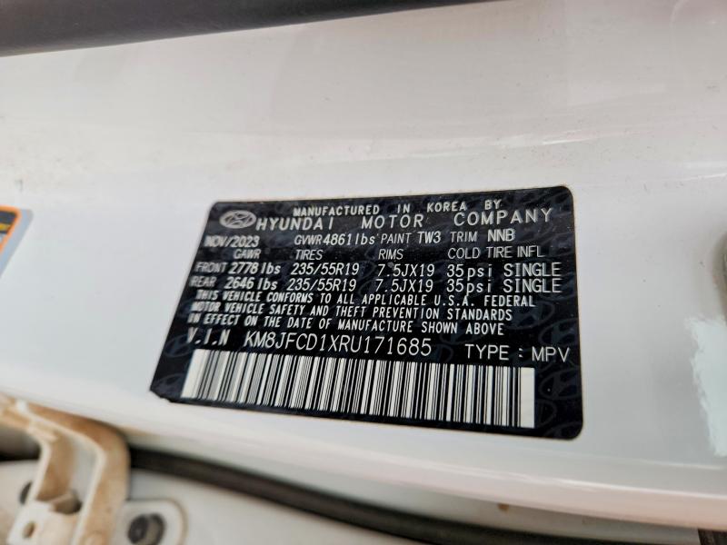 Продаж на аукціоні авто 2024 Hyundai Tucson, vin: KM8JFCD1XRU171685, номер лоту: 48710386