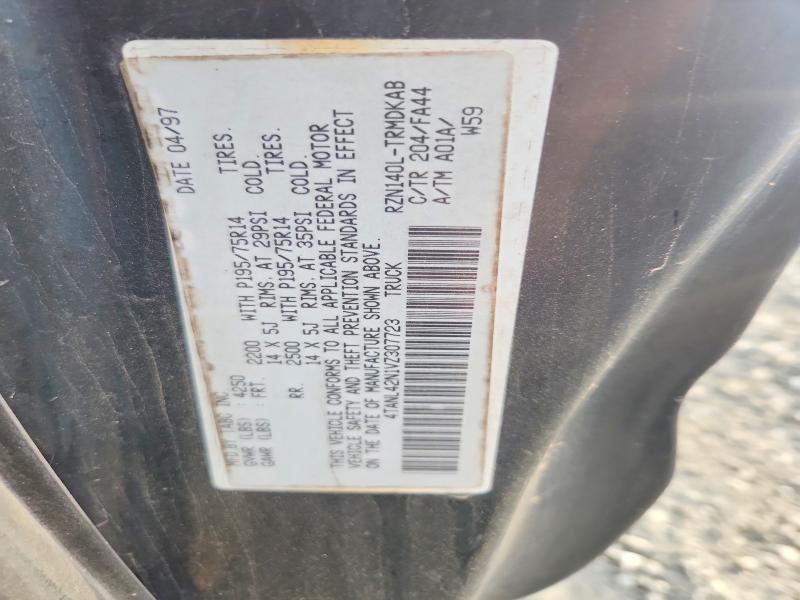 1997 Toyota Tacoma მანქანა იყიდება აუქციონზე, vin: 4TANL42N1VZ307723, აუქციონის ნომერი: 49641376
