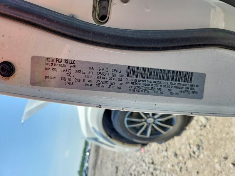 Продаж на аукціоні авто 2019 Dodge Journey, vin: 3C4PDCBB9KT718509, номер лоту: 50411676