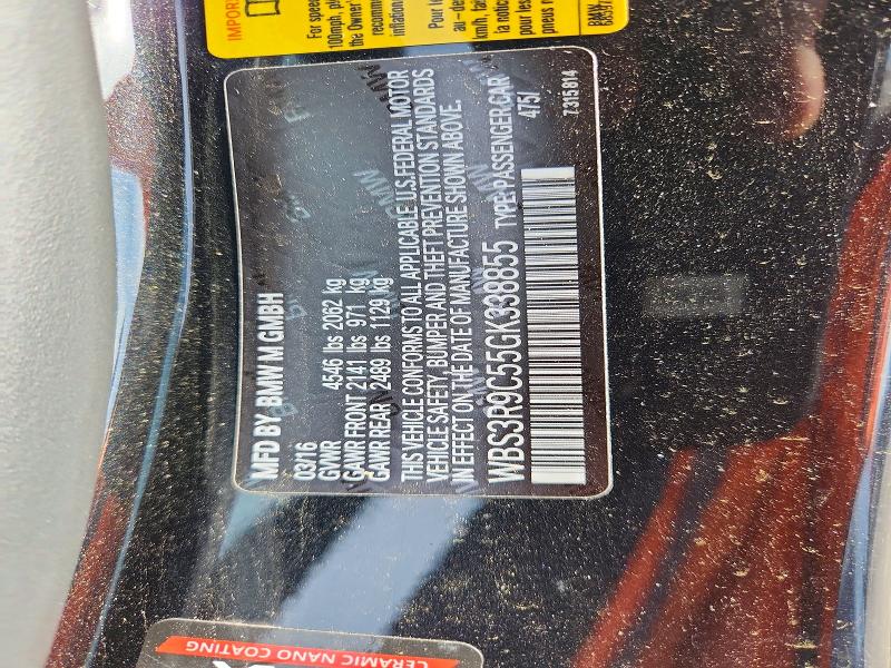 Продажа на аукционе авто 2016 Bmw M4, vin: WBS3R9C55GK338855, номер лота: 50997316
