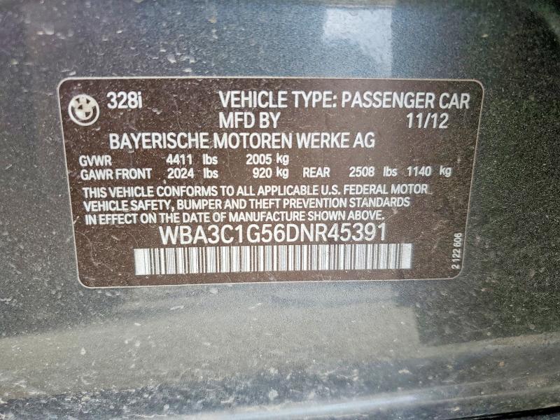 Aukcja sprzedaży 2013 Bmw 328, vin: WBA3C1G56DNR45391, numer aukcji: 49635396
