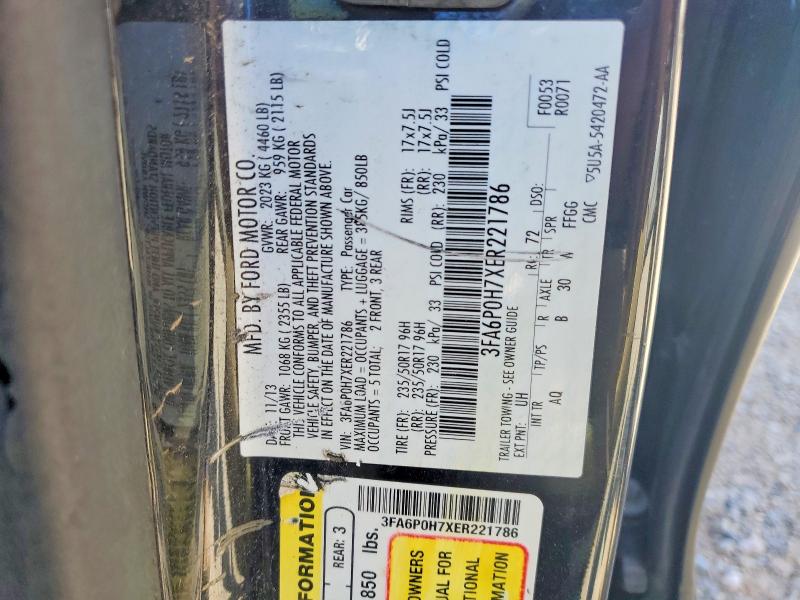 Продажа на аукционе авто 2014 Ford Fusion, vin: 3FA6P0H7XER221786, номер лота: 49034656
