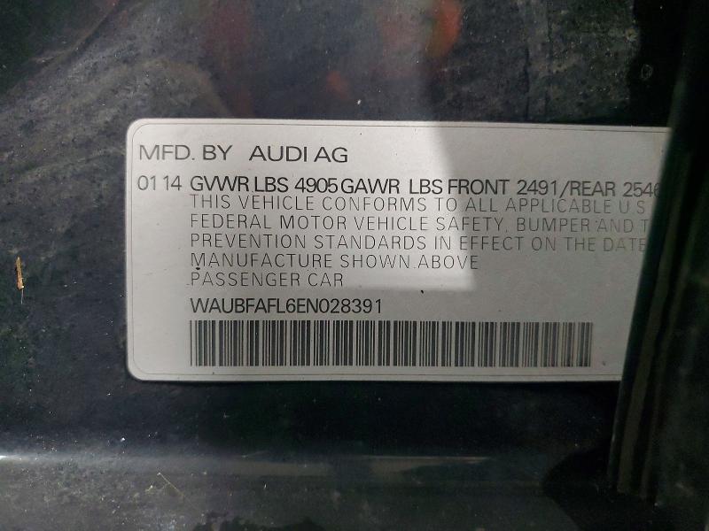 Aukcja sprzedaży 2014 Audi A4, vin: WAUBFAFL6EN028391, numer aukcji: 48954576