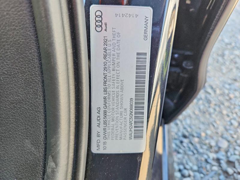 Продаж на аукціоні авто 2016 Audi S6, vin: WAUH2AFC5GN088039, номер лоту: 49781426
