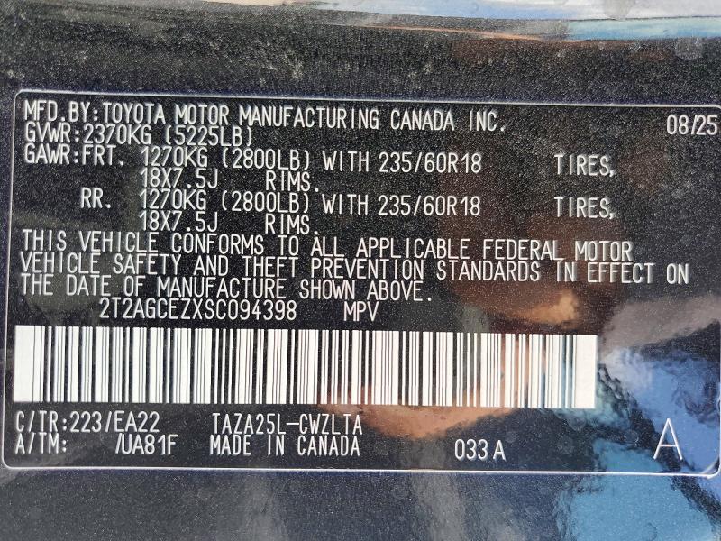 Aukcja sprzedaży 2025 Lexus Nx 350, vin: 2T2AGCEZXSC094398, numer aukcji: 50179176