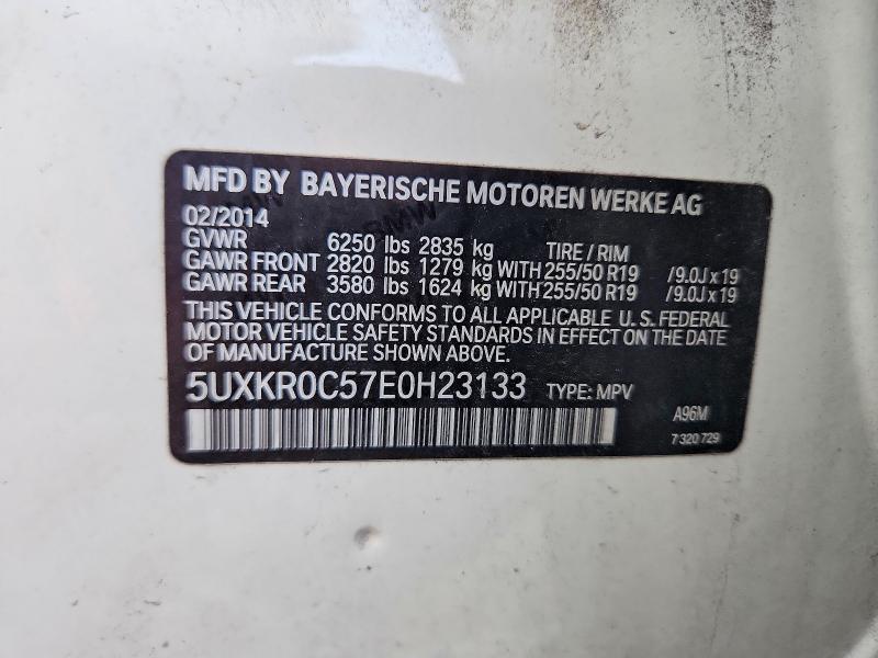 Auction sale of the 2014 Bmw X5, vin: 5UXKR0C57E0H23133, lot number: 49470056