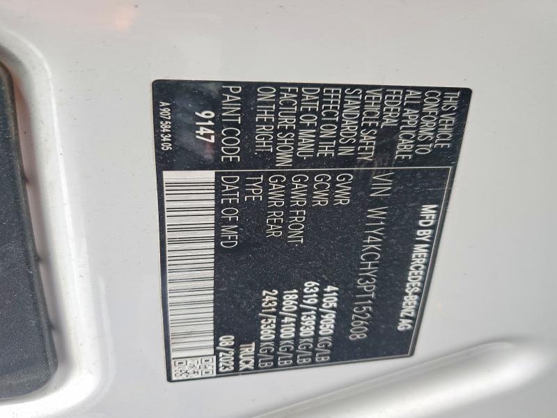 Auction sale of the 2023 Mercedes-benz Sprinter, vin: W1Y4KCHY3PT152608, lot number: 47904506