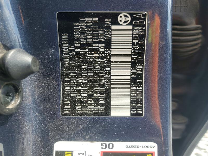 Продаж на аукціоні авто 2018 Toyota Corolla, vin: 5YFBURHE0JP784656, номер лоту: 51637496