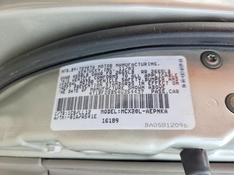 Aukcja sprzedaży 2004 Toyota Avalon, vin: 4T1BF28B54U354437, numer aukcji: 49665406