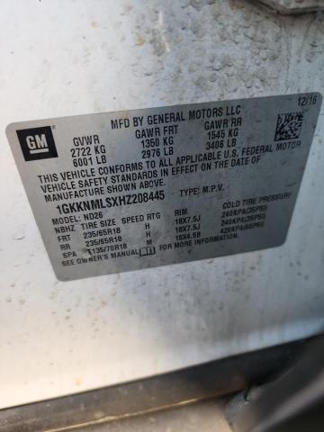 Auction sale of the 2017 Gmc Acadia, vin: 1GKKNMLSXHZ208445, lot number: 50343096