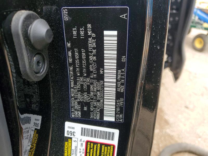 Aukcja sprzedaży 2025 Toyota Sienna, vin: 5TDYRKEC6SS272768, numer aukcji: 51586856