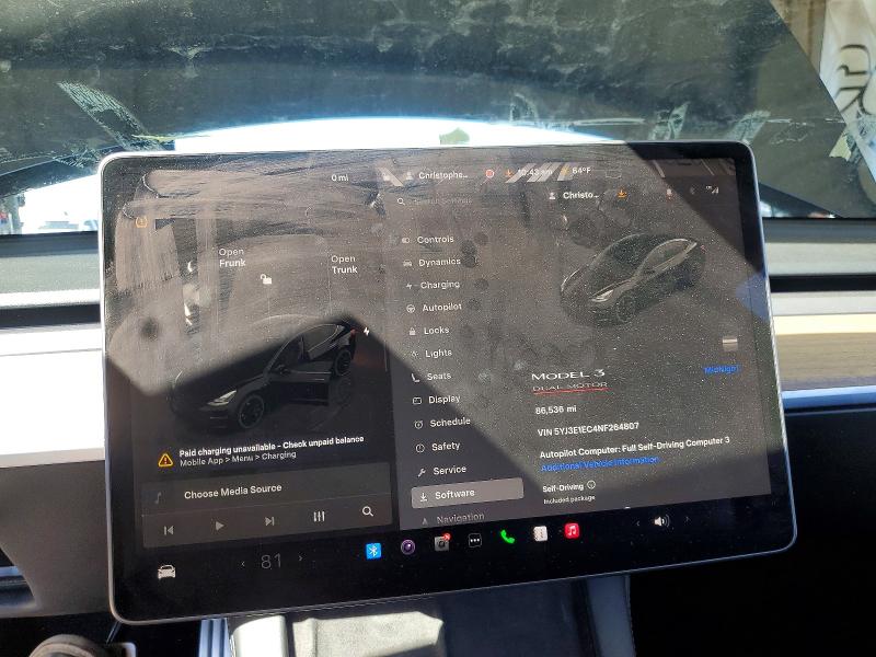 Aukcja sprzedaży 2022 Tesla Model 3, vin: 5YJ3E1EC4NF264807, numer aukcji: 51858986