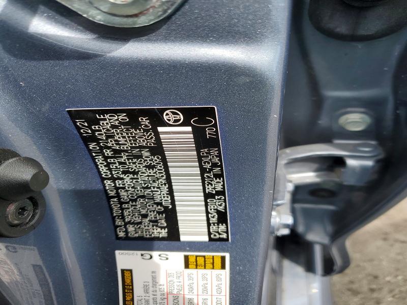 Продаж на аукціоні авто 2022 Toyota Corolla, vin: JTDEPMAE9N3006095, номер лоту: 50708896