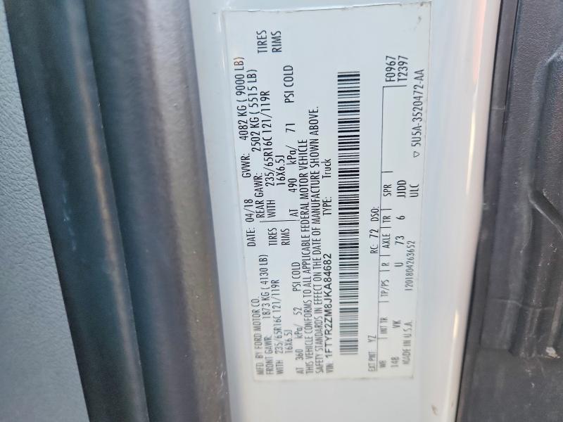 Aukcja sprzedaży 2018 Ford Transit, vin: 1FTYR2ZM8JKA84682, numer aukcji: 49257056
