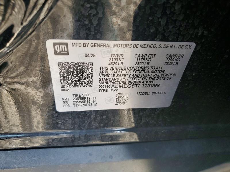 Aukcja sprzedaży 2026 Gmc Terrain, vin: 3GKALMEG8TL113098, numer aukcji: 51280676
