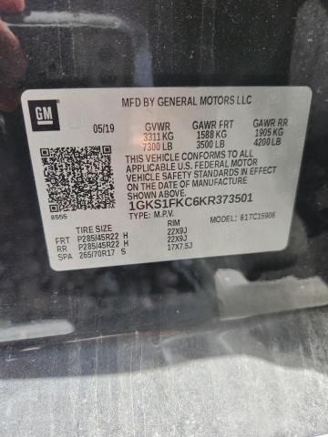 48326326 :رقم المزاد ، 1GKS1FKC6KR373501 vin ، 2019 Gmc Yukon Xl مزاد بيع