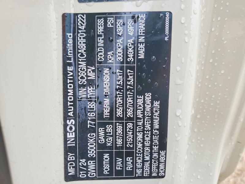 Продаж на аукціоні авто 2024 Ineo Grenadier, vin: SC6GM1CA8RF014222, номер лоту: 50669216