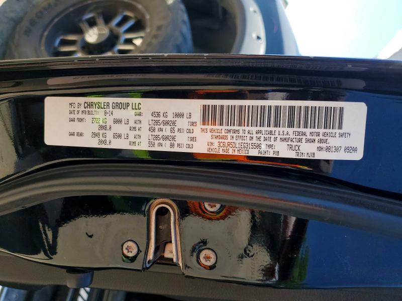 Продажа на аукционе авто 2014 Ram 2500, vin: 3C6UR5DL1EG315506, номер лота: 49400156