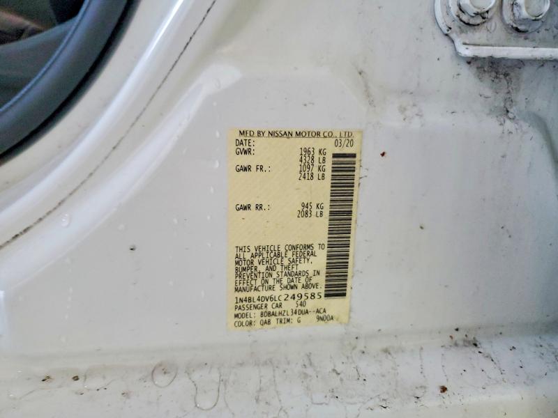 Продажа на аукционе авто 2020 Nissan Altima, vin: 1N4BL4DV6LC249585, номер лота: 48109656